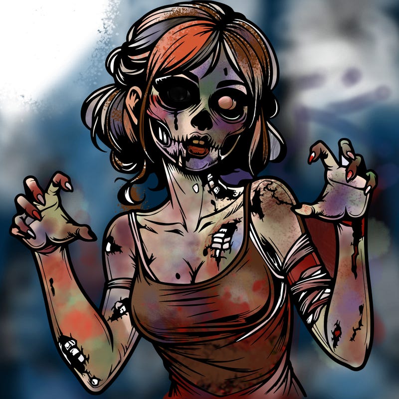 realistic zombie girl