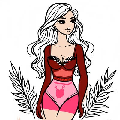 beautiful woman bathing suit