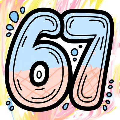 the number 67