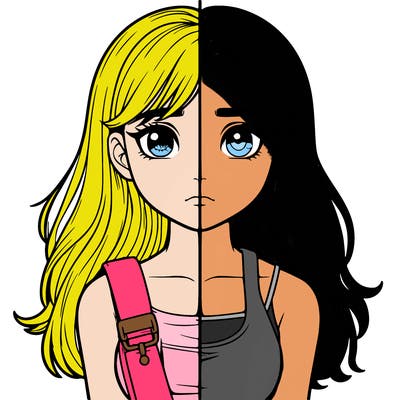 realistic girl split