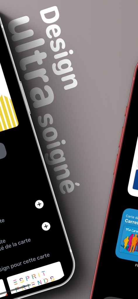 Elegantes und minimalistisches Design der Benutzeroberfläche der Fira Kundenkarten-App auf einem iPhone