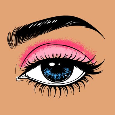 eye closed realistic