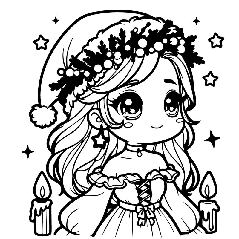 christmas girl realistic