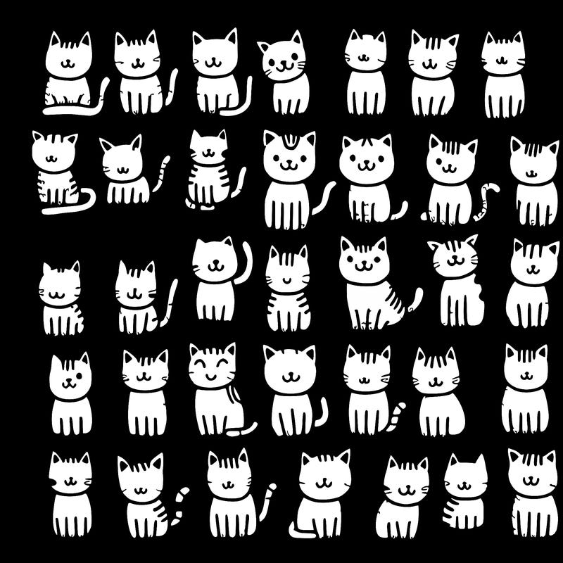100 cats