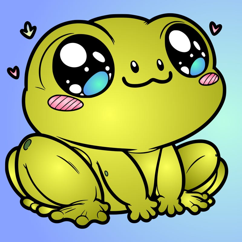 cute frog person realistic