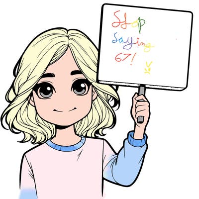 realistic girl holding up a sign