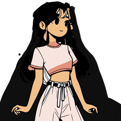 girl in a cute crop top