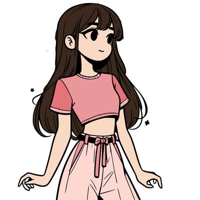 girl in a cute crop top