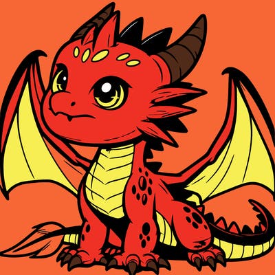 fierce baby night dragon