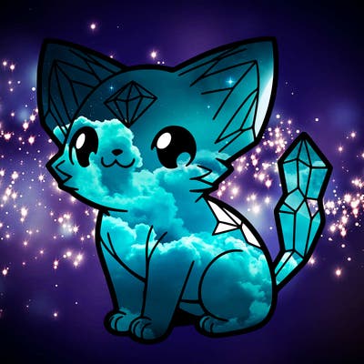 crystal kitten