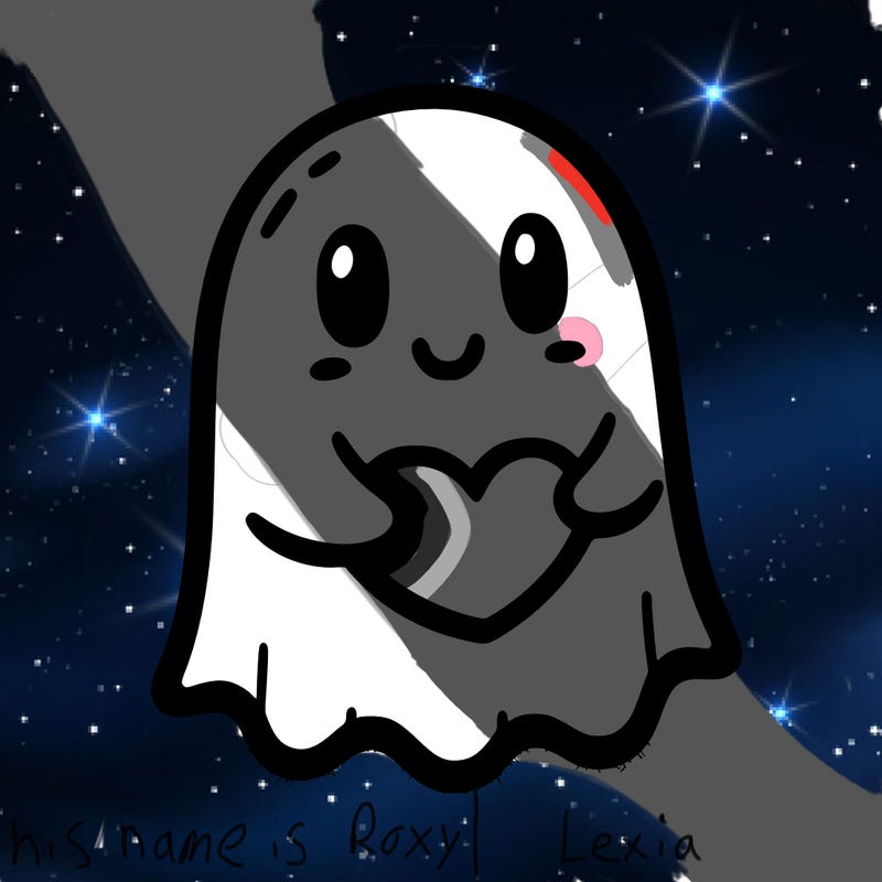 ghost holding a heart