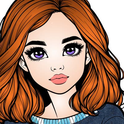 realistic girl whith cute eyes