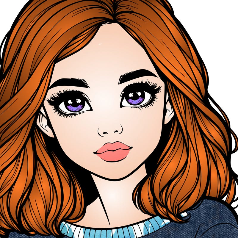 realistic girl whith cute eyes