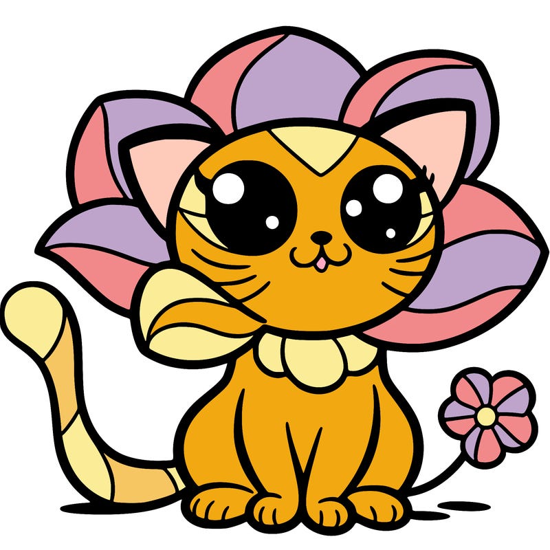 flower cat