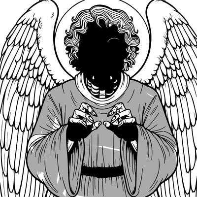 creepy biblically accurate angel realistic