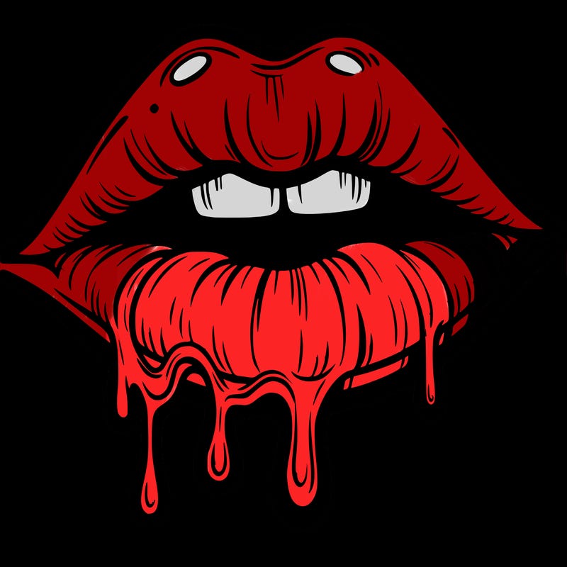 lips that look realistic and drip