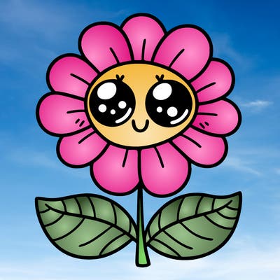 flower with eyes