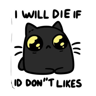 a cat that will die if we don’t get 10 likes