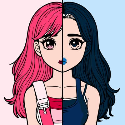 realistic girl split