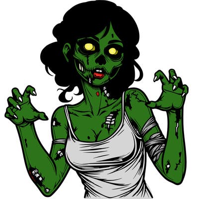 realistic zombie girl