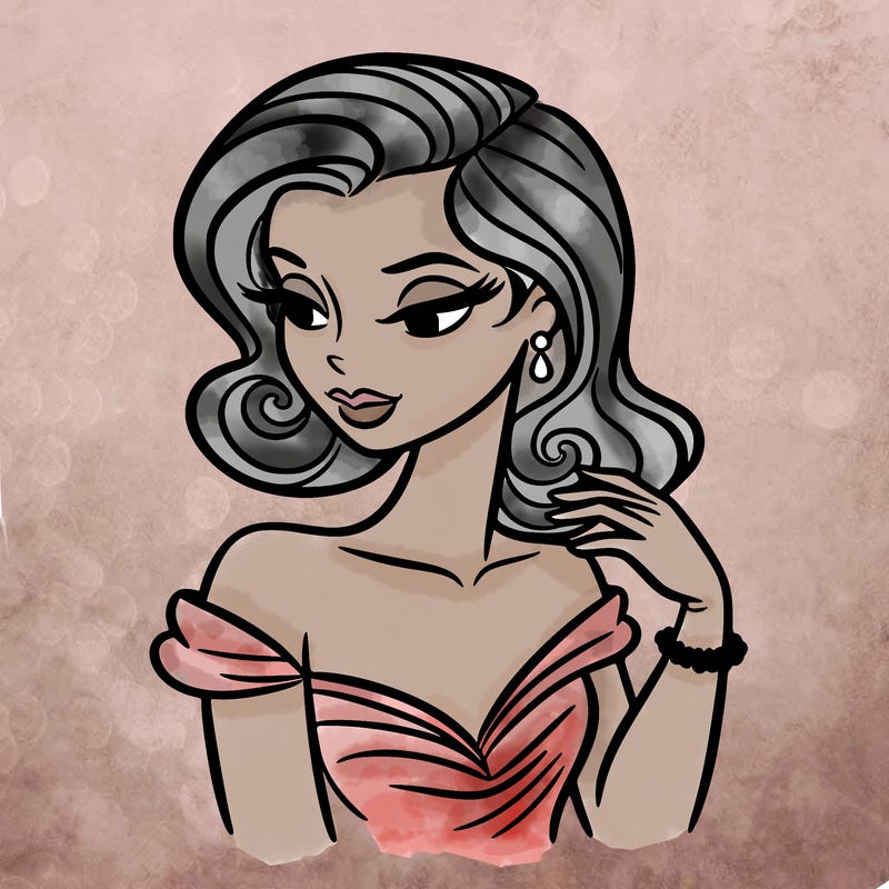 an elegant woman