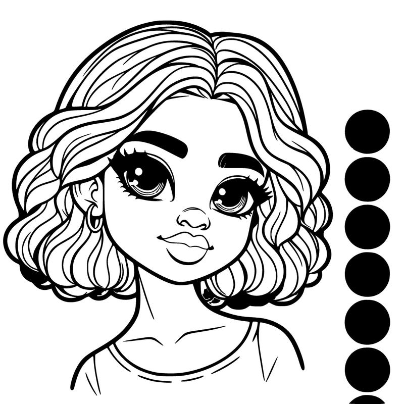 beautiful black girl with pink hair