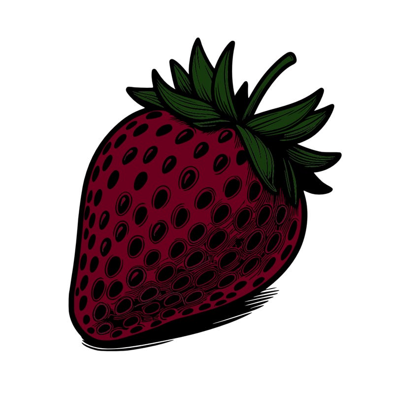 realstic strawberry