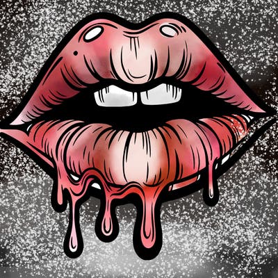 lips that look realistic and drip