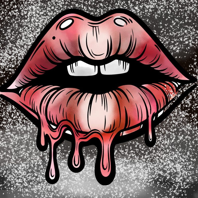 lips that look realistic and drip