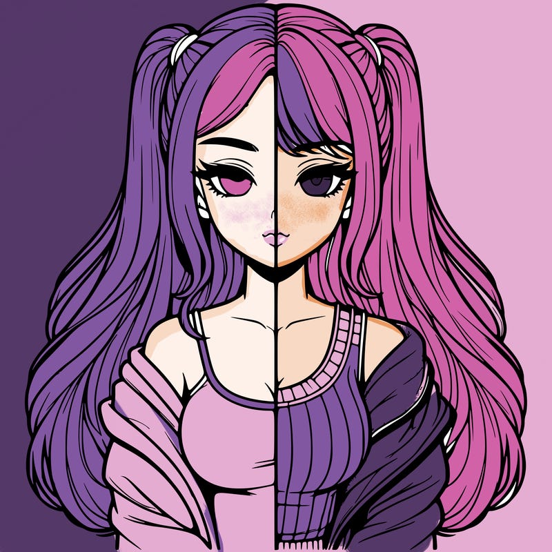 realistic girl split