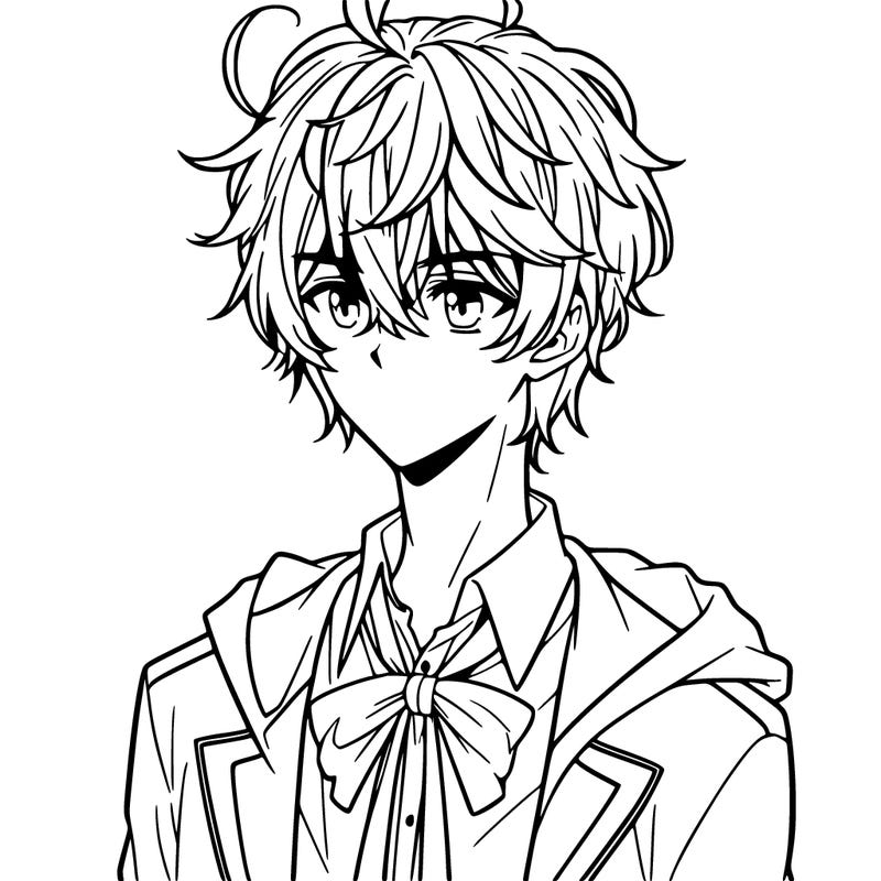 male manga character