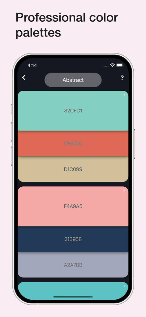 Color Wheel - カラーホイールアプリのプロフェッショナルな抽象的なカラーパレットと16進数コード