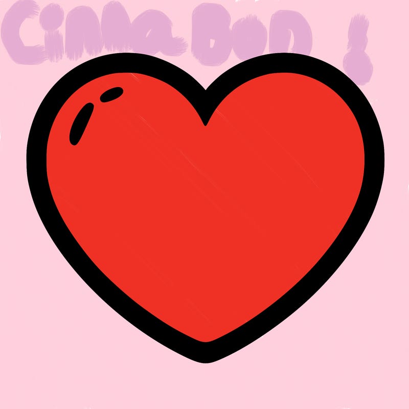 a blank heart