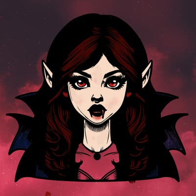 vampire girl realistic
