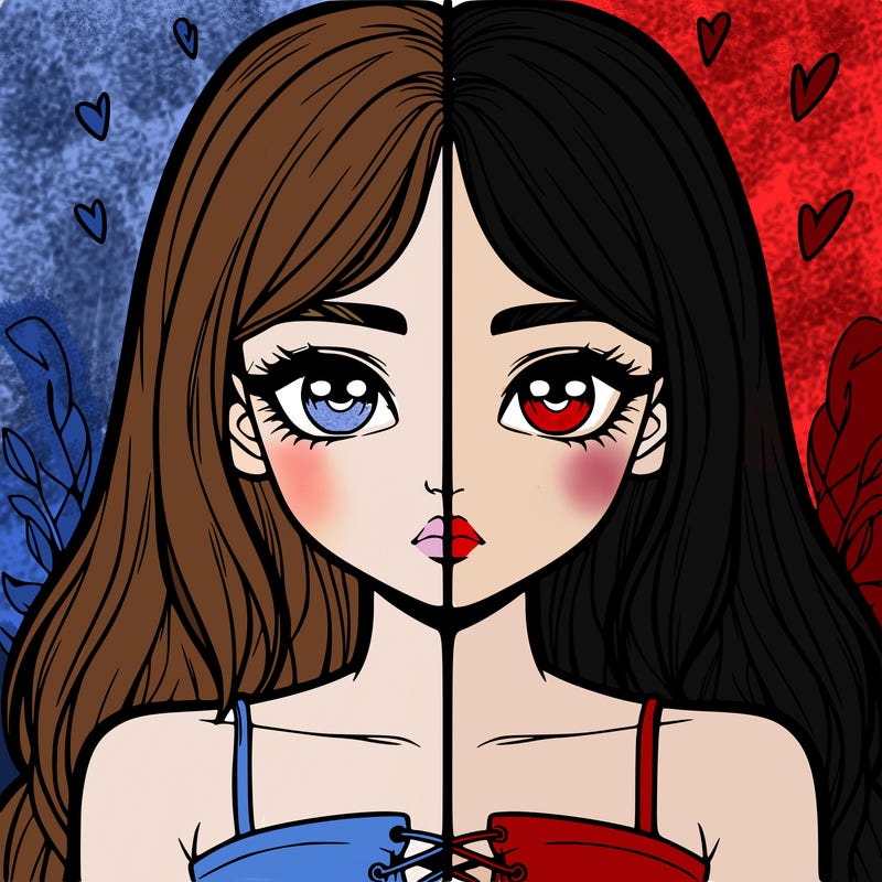 realistic girl split