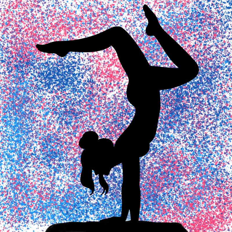 a woman doing a handstand