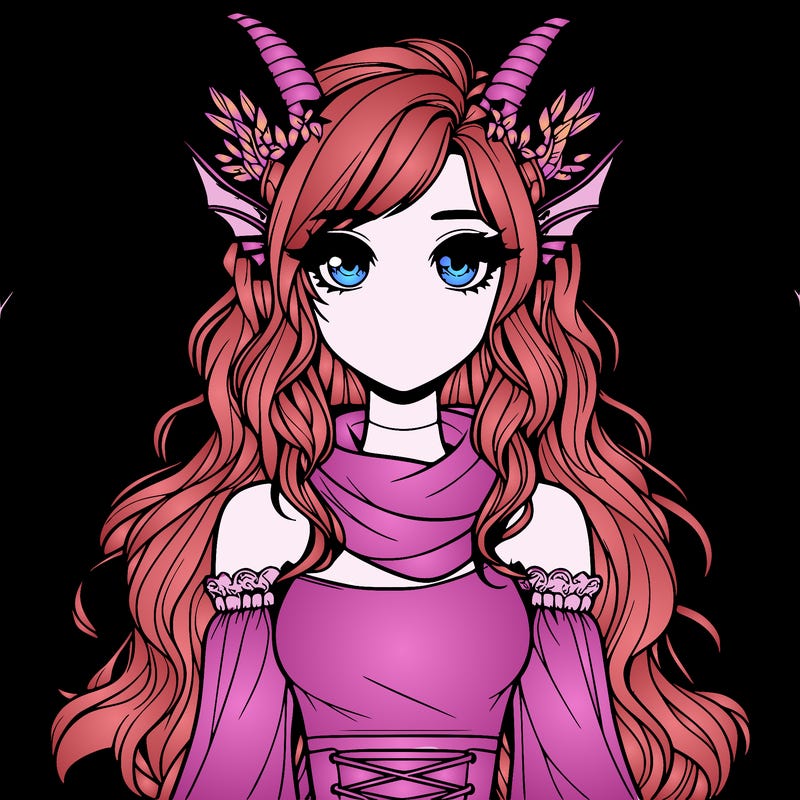 realistic girl with dragon wings horns and a tail