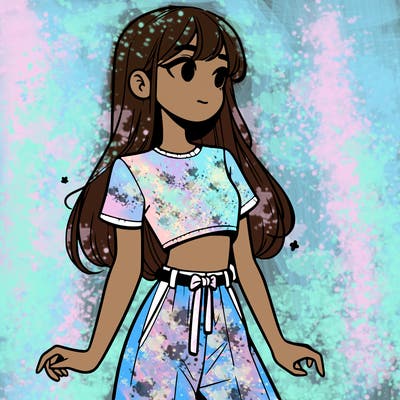 girl in a cute crop top