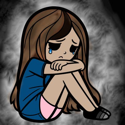 depressed girl