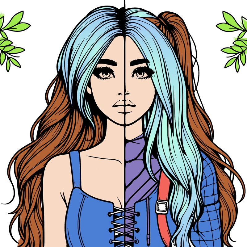 realistic girl split