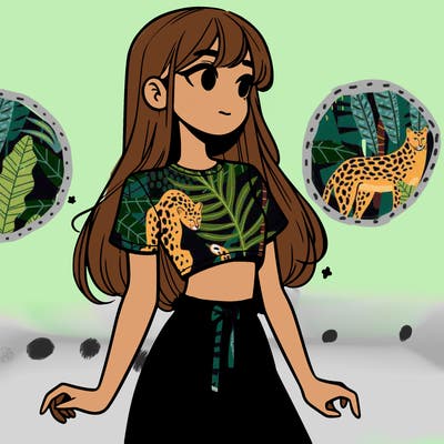 girl in a cute crop top
