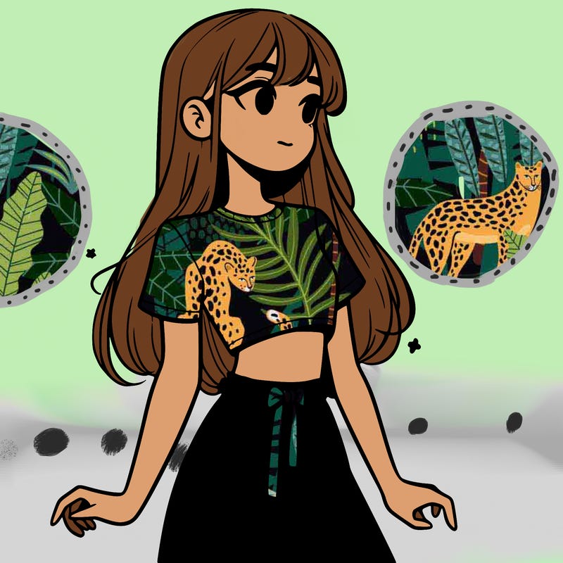 girl in a cute crop top