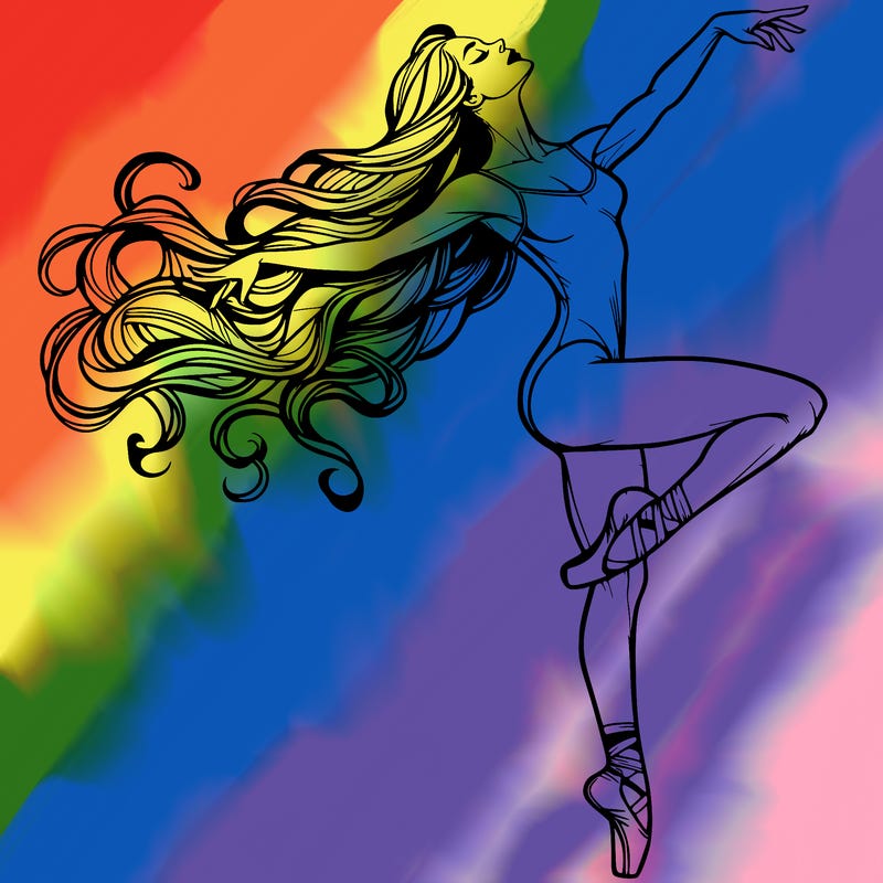 realistic woman dancer