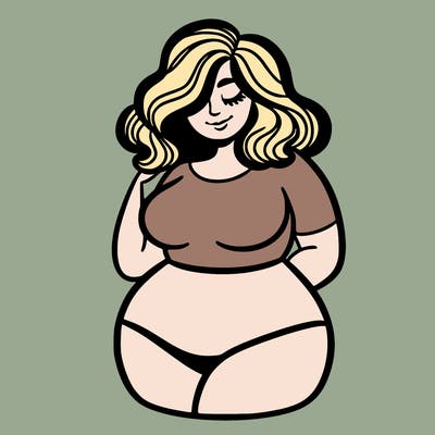 curvy woman