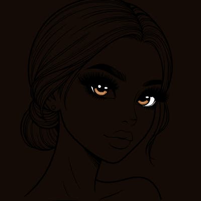 realistic girl with lashes