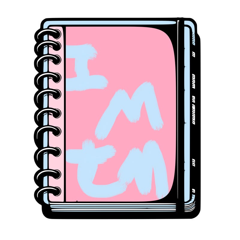 blank, realistic notebook