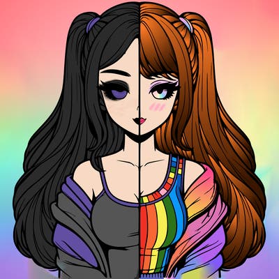 realistic girl split