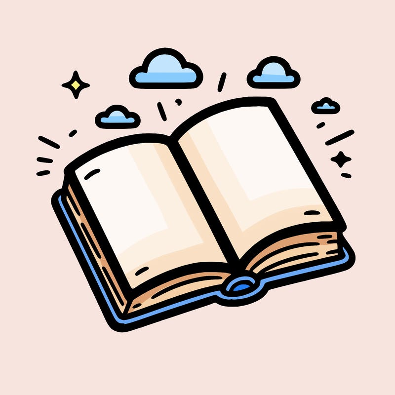 simple open book