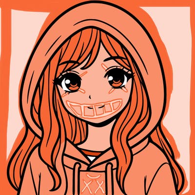girl in hoodie