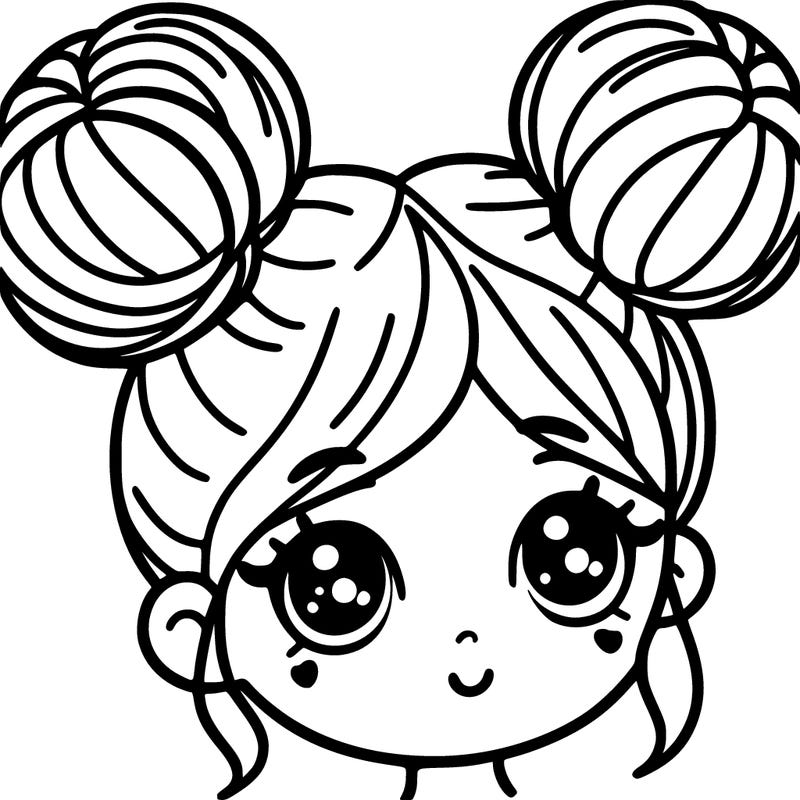 girl with buns